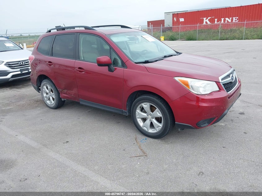 2014 Subaru Forester VIN JF2SJAEC8EH544464 IAAI salvage auction — NORMAL WEAR, Certificate Of Title (Nebraska), sold $25 on 2026-08-23 (photo 1)