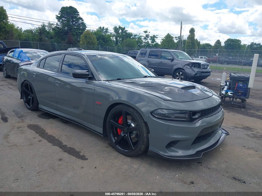 2019 Dodge Charger VIN 2C3CDXGJ5KH703671 IAAI salvage auction — LEFT SIDE, Salvage Title, sold $15,100 on 2026-09-01 (photo 1)