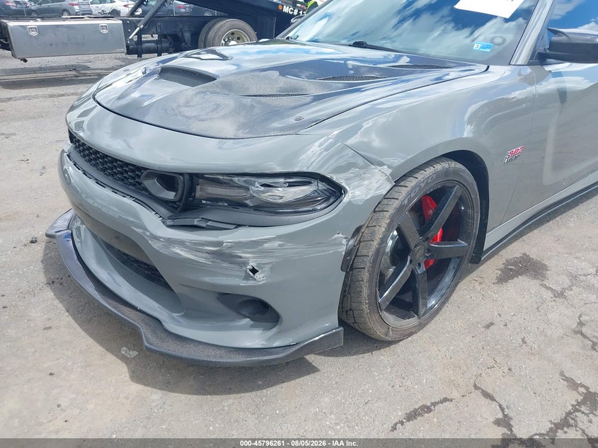 2019 Dodge Charger VIN 2C3CDXGJ5KH703671 IAAI salvage auction — LEFT SIDE, Salvage Title, sold $15,100 on 2026-09-01 (photo 6)