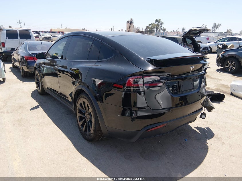 2022 Tesla Model x VIN 7SAXCBE69NF357171 IAAI salvage auction — RIGHT REAR, Salvage (California), sold $25,825 on 2026-08-28 (photo 3)