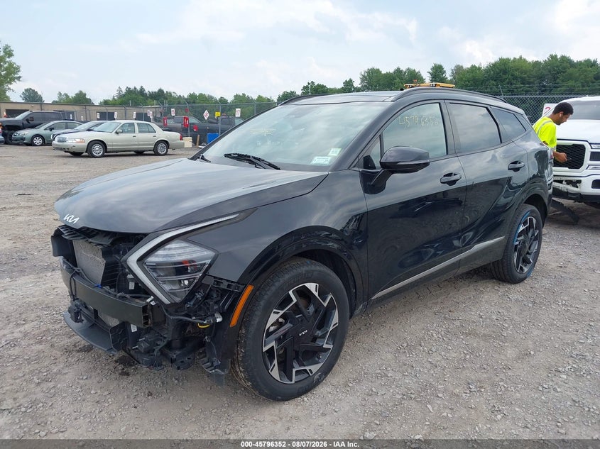 2024 Kia Sportage VIN 5XYK5CDFXRG200157 IAAI salvage auction — FRONT END, Salvage Title, sold $7,800 on 2026-08-21 (photo 2)