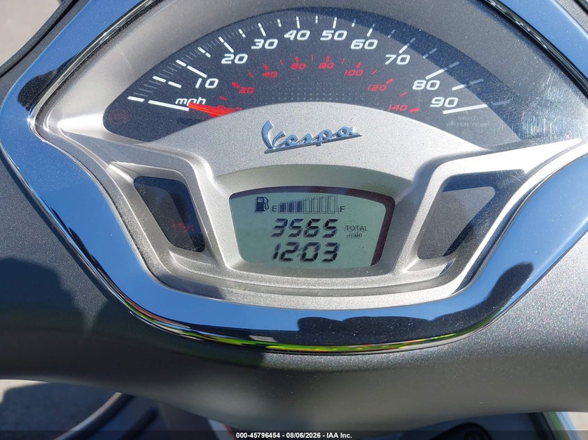 2016 Vespa Gts VIN ZAPM459L7G5101080 IAAI salvage auction — RIGHT REAR, Salvage (California), sold $875 on 2026-08-18 (photo 7)