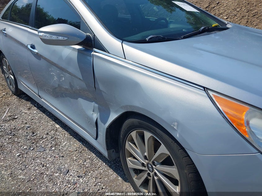 2014 Hyundai Sonata VIN 5NPEC4AC6EH885621 IAAI salvage auction — SIDE, Clear (Indiana), sold $600 on 2026-08-24 (photo 6)