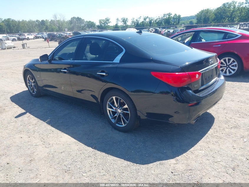 2017 Infiniti Q50 VIN JN1EV7ARXHM840050 IAAI salvage auction — UNKNOWN, Salvage Title, sold $2,450 on 2026-08-19 (photo 3)