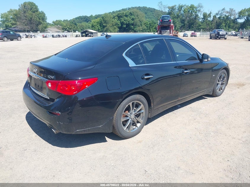2017 Infiniti Q50 VIN JN1EV7ARXHM840050 IAAI salvage auction — UNKNOWN, Salvage Title, sold $2,450 on 2026-08-19 (photo 4)