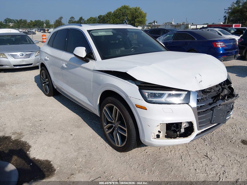 2018 Audi Q5 VIN WA1BNAFY9J2139041 IAAI salvage auction — NORMAL WEAR, Clear (Oklahoma), sold $2,150 on 2026-08-14 (photo 1)