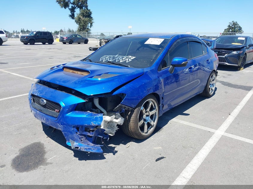 2015 Subaru Wrx sti VIN JF1VA2W61F9802562 IAAI salvage auction — FRONT & REAR, Wait Title, sold $1,400 on 2026-09-28 (photo 2)