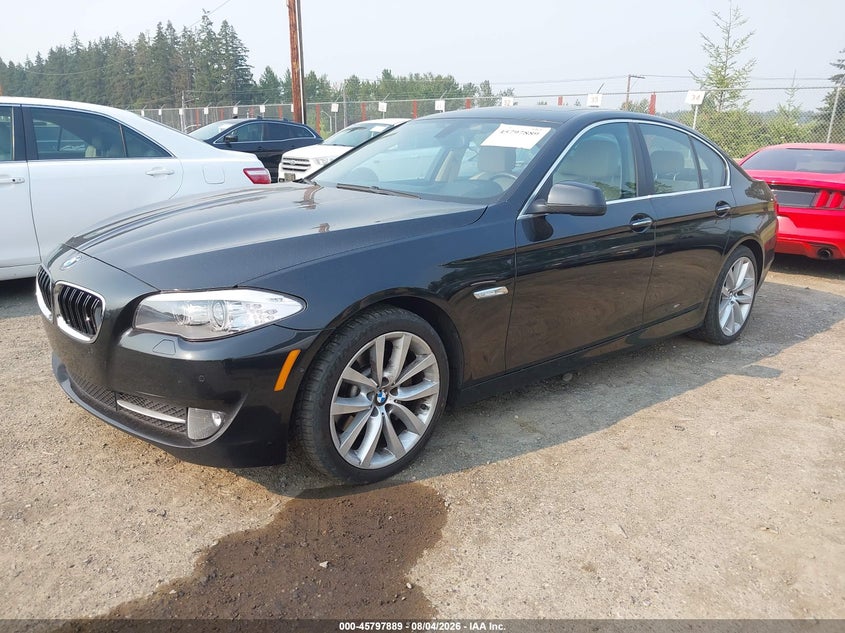 2013 BMW 5er VIN WBAFU7C55DDU71751 IAAI salvage auction — NORMAL WEAR, Wait Title, sold $725 on 2026-08-21 (photo 2)