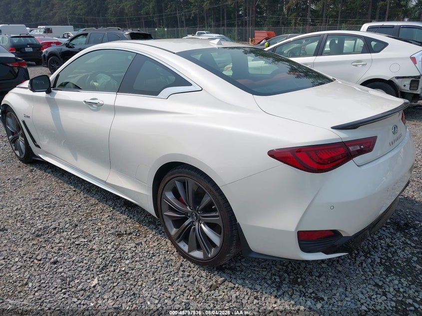 2018 Infiniti Q60 VIN JN1FV7EK8JM530390 IAAI salvage auction — FRONT END, Bill Of Sale (Washington), sold $8,000 on 2026-08-22 (photo 3)
