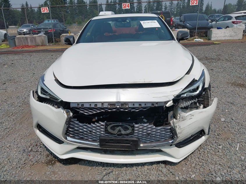 2018 Infiniti Q60 VIN JN1FV7EK8JM530390 IAAI salvage auction — FRONT END, Bill Of Sale (Washington), sold $8,000 on 2026-08-22 (photo 6)