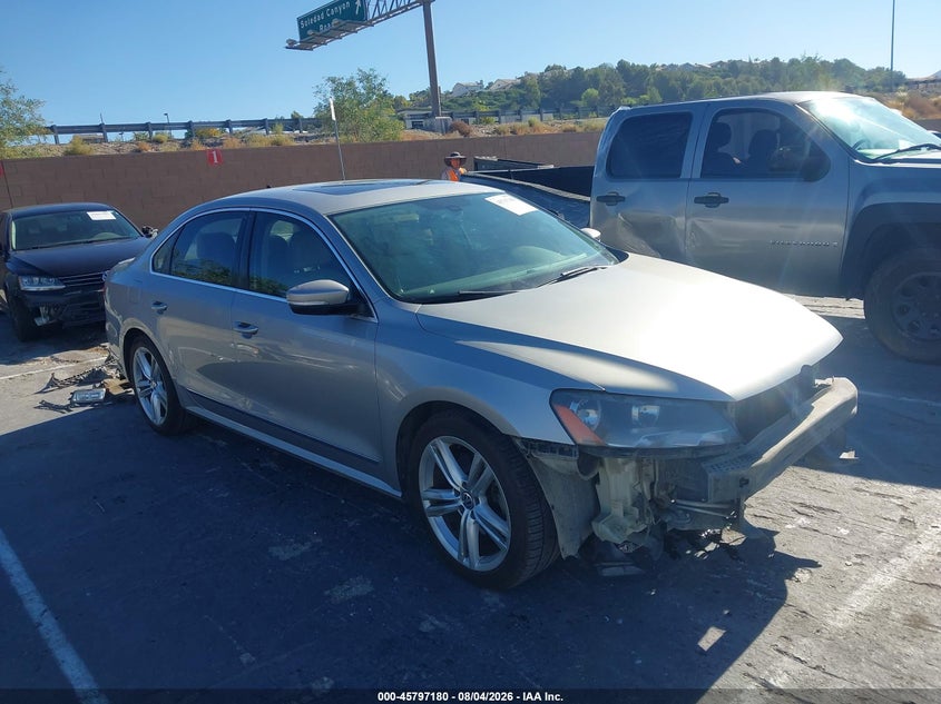 2013 Volkswagen Passat VIN 1VWCN7A37DC108357 IAAI salvage auction — FRONT END, Wait Title, sold $1,050 on 2026-09-02 (photo 1)