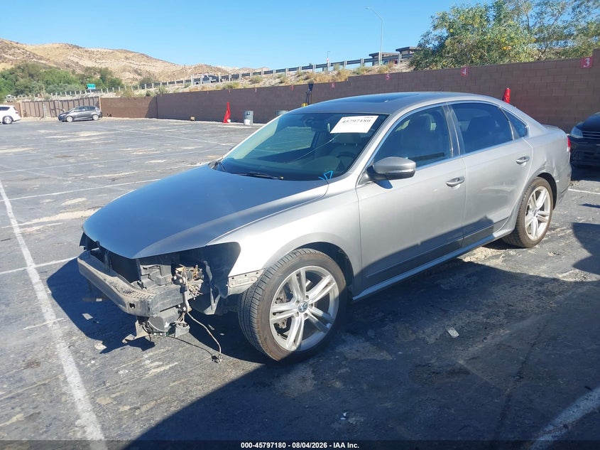 2013 Volkswagen Passat VIN 1VWCN7A37DC108357 IAAI salvage auction — FRONT END, Wait Title, sold $1,050 on 2026-09-02 (photo 2)