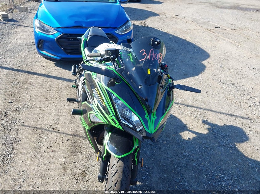 2017 Kawasaki Ninja VIN JKAEXEJ12HDA00461 IAAI salvage auction — LEFT SIDE, Wait Title, sold $950 on 2026-09-16 (photo 5)