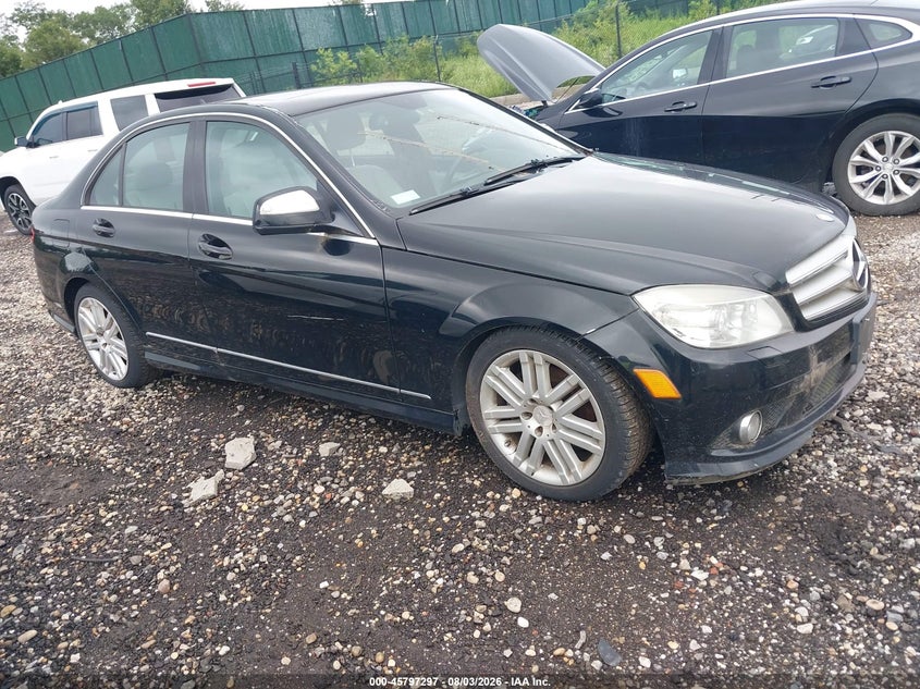 2009 Mercedes-benz C class VIN WDDGF81XX9F216221 IAAI salvage auction — NORMAL WEAR, Clear (New York), sold $550 on 2026-08-18 (photo 1)