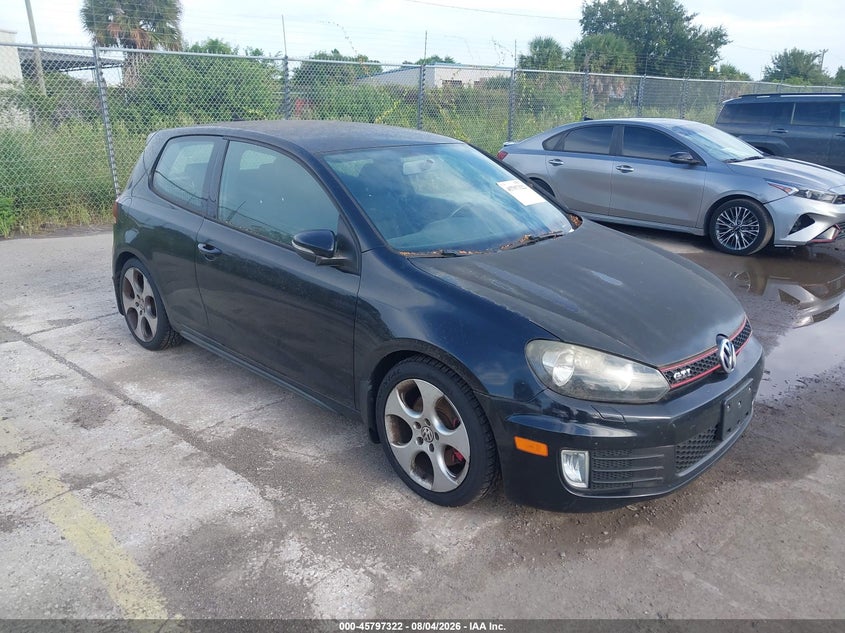 2010 Volkswagen Gti VIN WVWED7AJ5AW402024 IAAI salvage auction — LEFT SIDE, Clear (Florida), sold $1,850 on 2026-08-19 (photo 1)