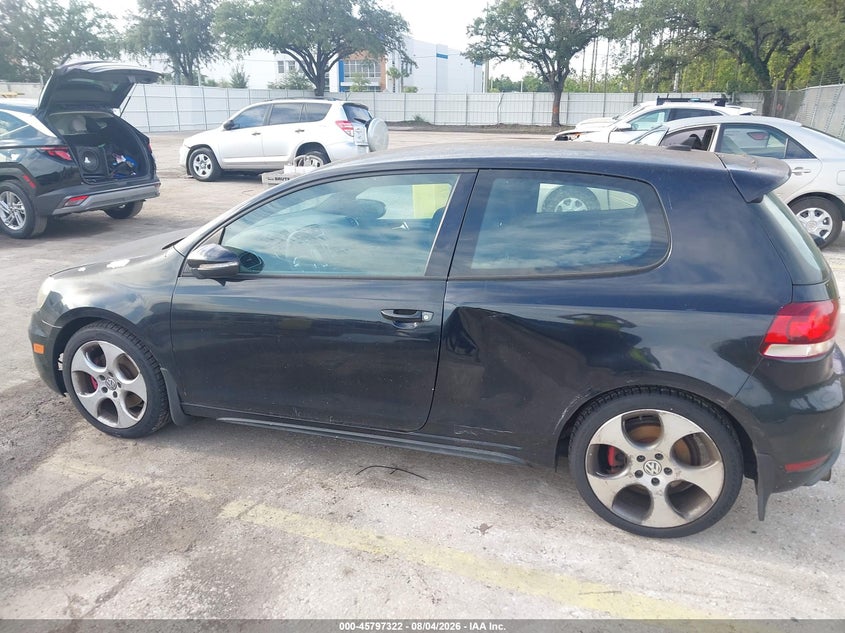 2010 Volkswagen Gti VIN WVWED7AJ5AW402024 IAAI salvage auction — LEFT SIDE, Clear (Florida), sold $1,850 on 2026-08-19 (photo 6)