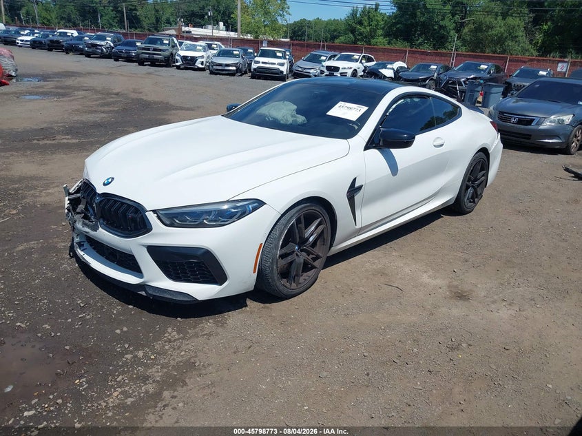 2020 BMW M8 VIN WBSAE0C04LCD70710 IAAI salvage auction — FRONT & REAR, Wait Title, sold $24,800 on 2026-10-05 (photo 2)