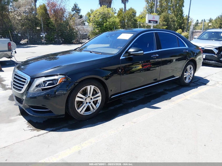 2017 Mercedes-benz S-klasse VIN WDDUG8CB7HA311171 IAAI salvage auction — NORMAL WEAR, Salvage Title, sold $5,750 on 2026-08-17 (photo 2)