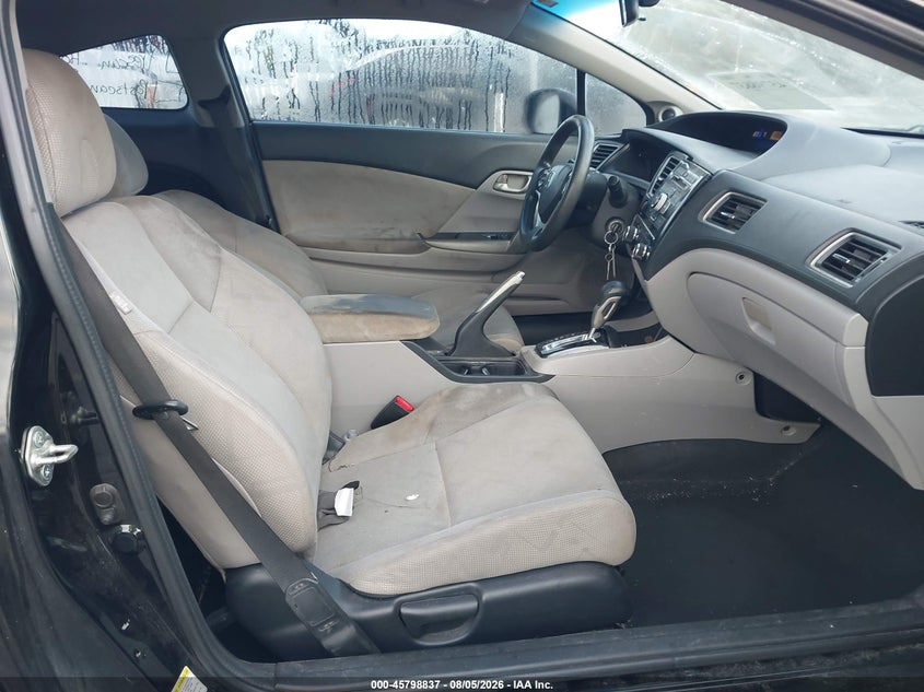 2013 Honda Civic VIN 2HGFG3B58DH514116 IAAI salvage auction — REAR END, Salvage Title, sold $1,000 on 2026-08-29 (photo 5)