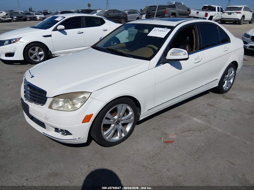 2008 Mercedes-benz C class VIN WDDGF54X08F016778 IAAI salvage auction — NORMAL WEAR, Clear - Dealer Only (California), sold $300 on 2026-08-13 (photo 2)