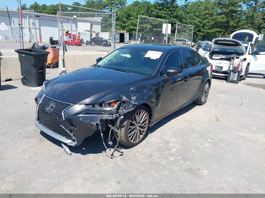 2017 Lexus Is VIN JTHBA1D29H5041926 IAAI salvage auction — FRONT & REAR, Wait Title, sold $2,825 on 2026-10-06 (photo 2)