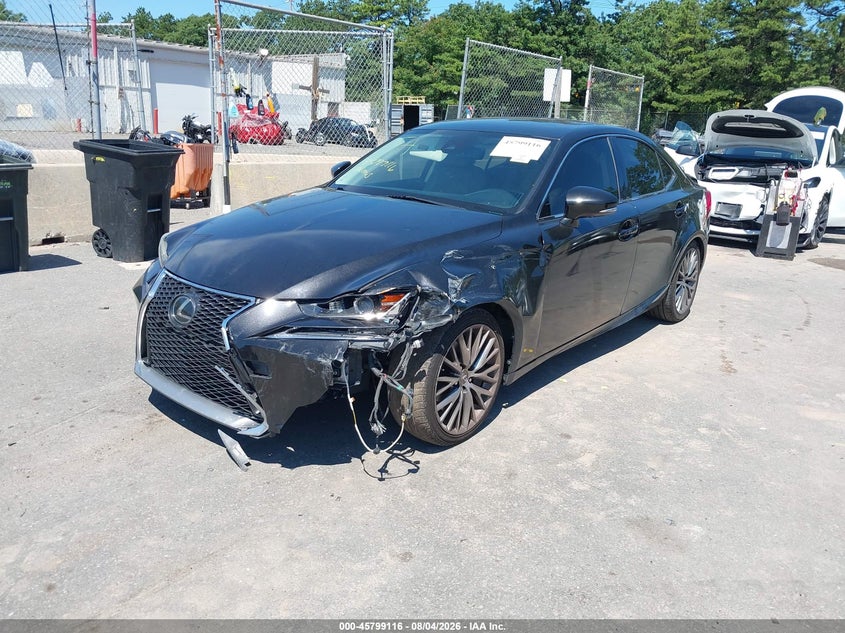 2017 Lexus Is VIN JTHBA1D29H5041926 IAAI salvage auction — FRONT & REAR, Wait Title, sold $2,825 on 2026-10-06 (photo 6)