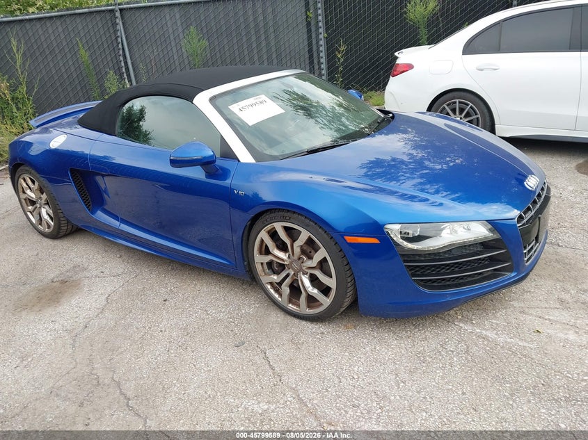 2011 Audi R8 VIN WUAVNAFG9BN003098 — IAAI salvage auction photo