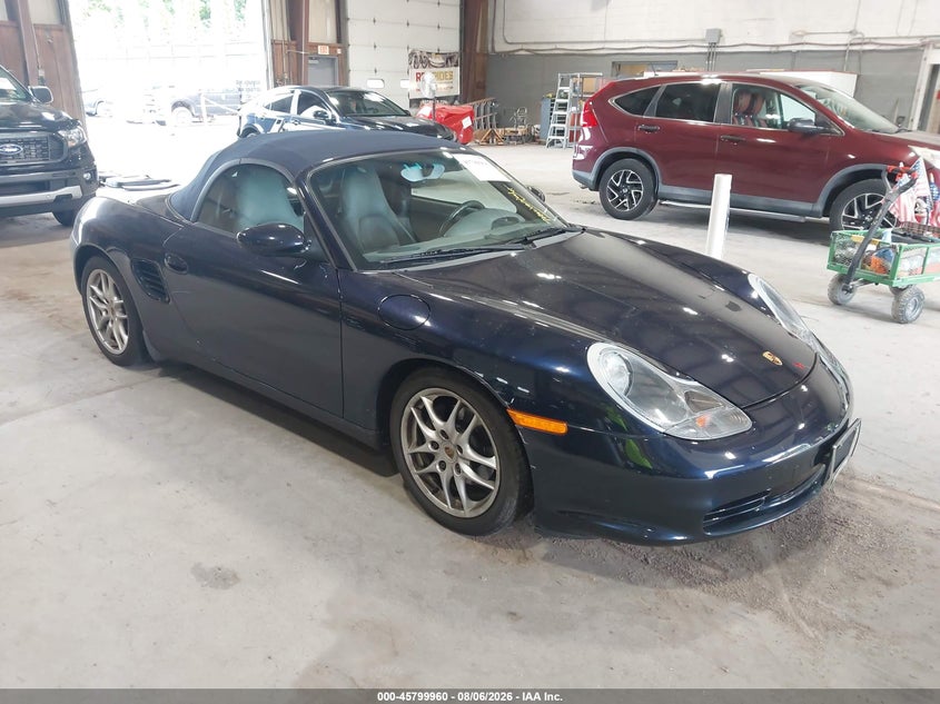 2004 Porsche Boxster VIN WP0CA298X4S620847 IAAI salvage auction — MECHANICAL, Clear (New York), sold $4,700 on 2026-08-12 (photo 1)