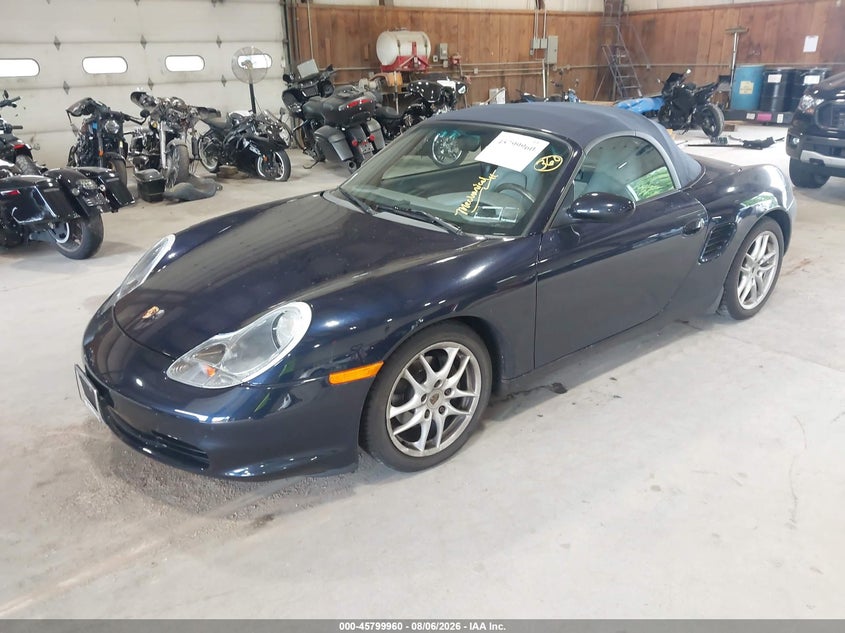 2004 Porsche Boxster VIN WP0CA298X4S620847 IAAI salvage auction — MECHANICAL, Clear (New York), sold $4,700 on 2026-08-12 (photo 2)