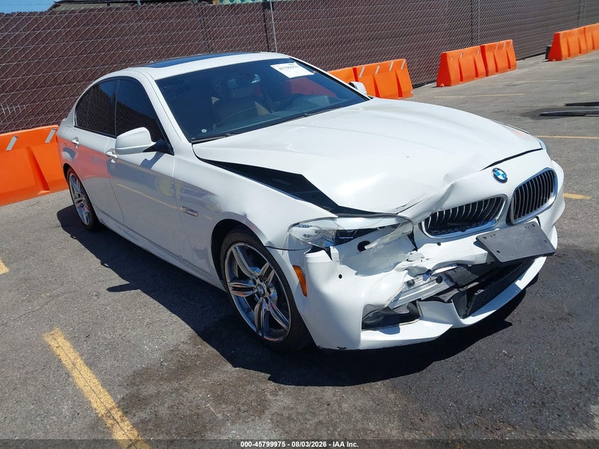 2013 BMW 5er VIN WBAFR7C52DC827676 IAAI salvage auction — FRONT END, Salvage Title, sold $1,250 on 2026-08-22 (photo 1)