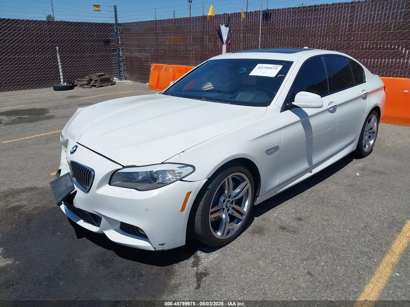 2013 BMW 5er VIN WBAFR7C52DC827676 IAAI salvage auction — FRONT END, Salvage Title, sold $1,250 on 2026-08-22 (photo 2)