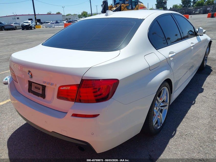 2013 BMW 5er VIN WBAFR7C52DC827676 IAAI salvage auction — FRONT END, Salvage Title, sold $1,250 on 2026-08-22 (photo 4)