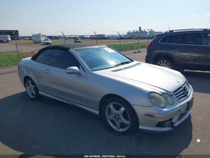 2004 Mercedes-benz Clk-class VIN WDBTK75G54T018356 IAAI salvage auction — FRONT END, Clear (Minnesota), sold $1,050 on 2026-08-17 (photo 1)