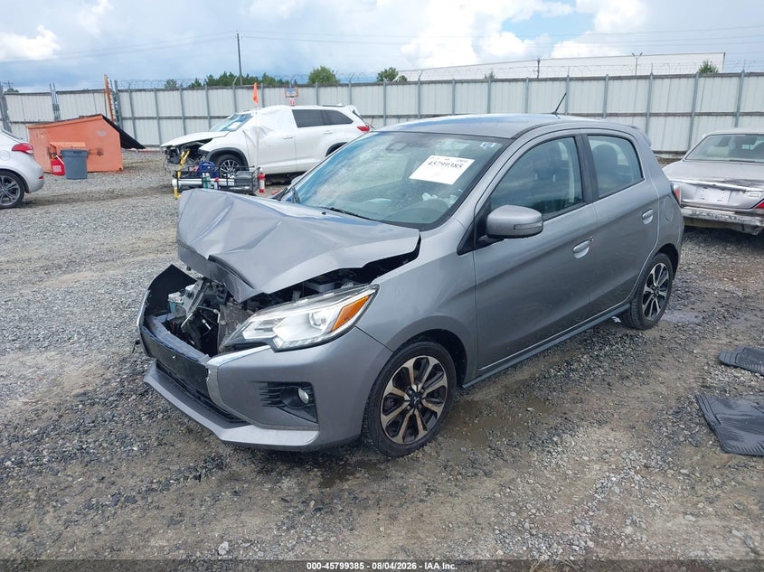 2022 Mitsubishi Mirage VIN ML32AWHJ4NH005364 IAAI salvage auction — FRONT END, Salvage Title, sold $1,600 on 2026-10-02 (photo 2)
