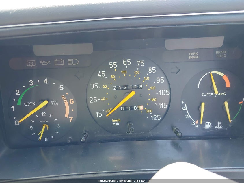 1989 Saab 900 VIN YS3AT76L9K7012799 IAAI salvage auction — NORMAL WEAR, Clear (Massachusetts), sold $450 on 2026-08-17 (photo 7)