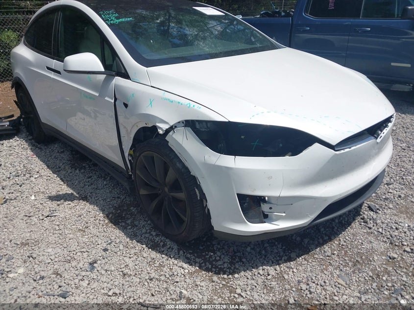 2020 Tesla Model x VIN 5YJXCBE28LF300368 IAAI salvage auction — ALL OVER, Wait Title, sold $13,100 on 2026-08-28 (photo 6)