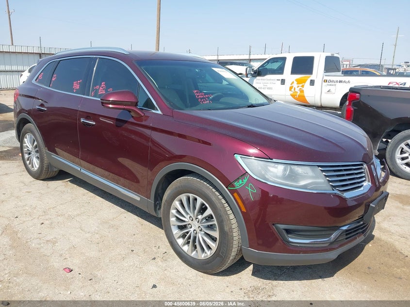 2017 Lincoln Mkx VIN 2LMPJ6KR8HBL13804 IAAI salvage auction — LEFT FRONT, Salvage Title, sold $5,500 on 2026-09-06 (photo 1)