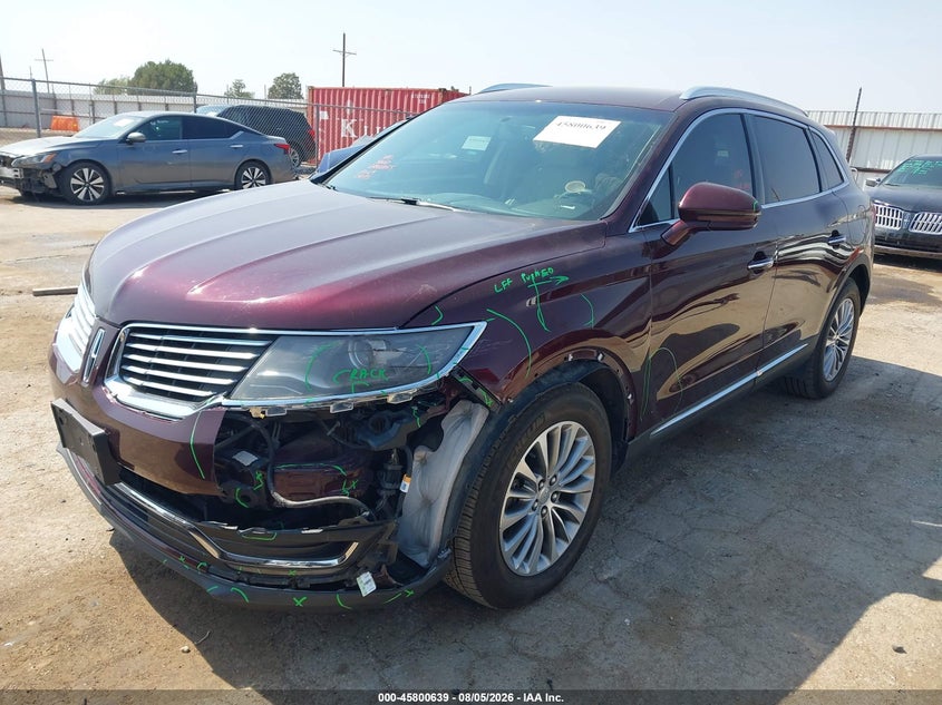 2017 Lincoln Mkx VIN 2LMPJ6KR8HBL13804 IAAI salvage auction — LEFT FRONT, Salvage Title, sold $5,500 on 2026-09-06 (photo 2)