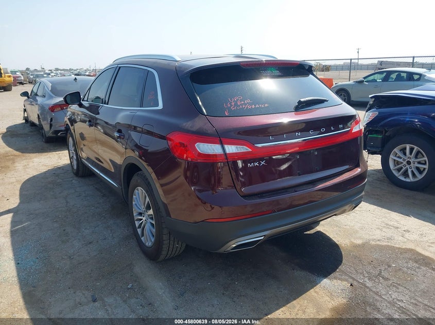 2017 Lincoln Mkx VIN 2LMPJ6KR8HBL13804 IAAI salvage auction — LEFT FRONT, Salvage Title, sold $5,500 on 2026-09-06 (photo 3)