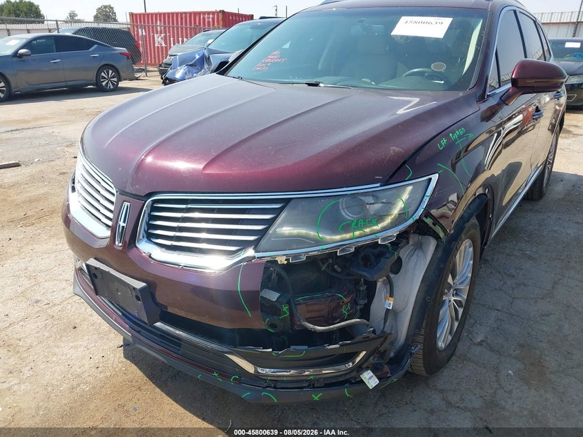 2017 Lincoln Mkx VIN 2LMPJ6KR8HBL13804 IAAI salvage auction — LEFT FRONT, Salvage Title, sold $5,500 on 2026-09-06 (photo 6)