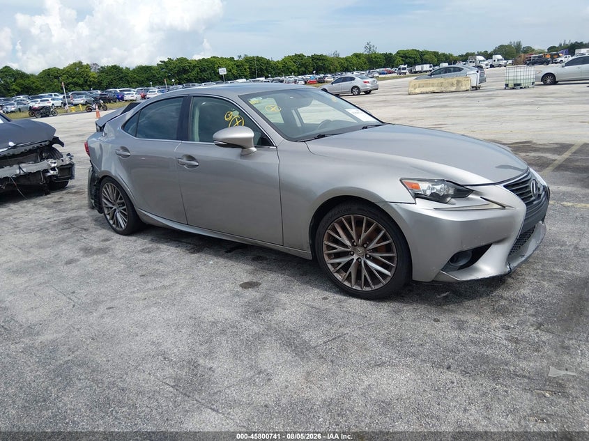 2015 Lexus Is VIN JTHBF1D22F5047470 IAAI salvage auction — REAR END, Wait Title, sold $1,200 on 2026-09-24 (photo 1)