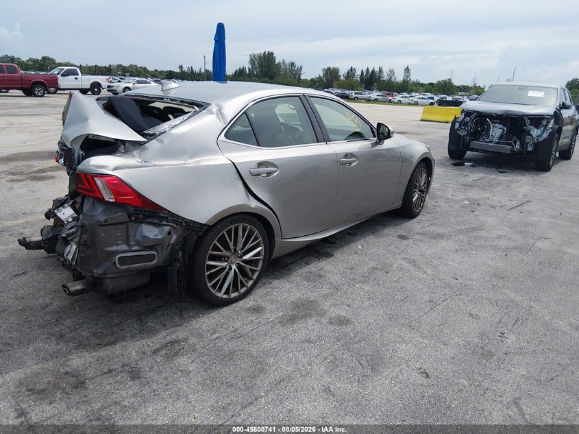 2015 Lexus Is VIN JTHBF1D22F5047470 IAAI salvage auction — REAR END, Wait Title, sold $1,200 on 2026-09-24 (photo 4)
