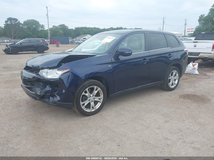 2014 Mitsubishi Outlander VIN JA4JZ4AX4EZ005714 IAAI salvage auction — LEFT FRONT, Salvage Title, sold $550 on 2026-09-06 (photo 2)