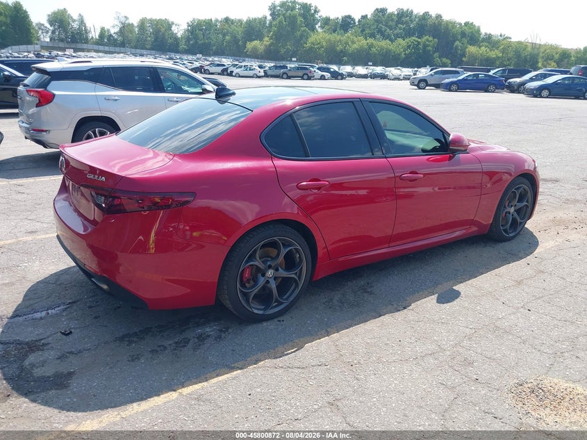 2018 Alfa romeo Giulia VIN ZARFAEEN1J7582486 IAAI salvage auction — FRONT END, Clear (Michigan), sold $6,650 on 2026-08-31 (photo 4)