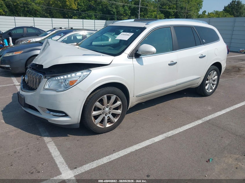 2017 Buick Enclave VIN 5GAKRCKD6HJ232108 IAAI salvage auction — FRONT END, Wait Title, sold $925 on 2026-08-26 (photo 2)