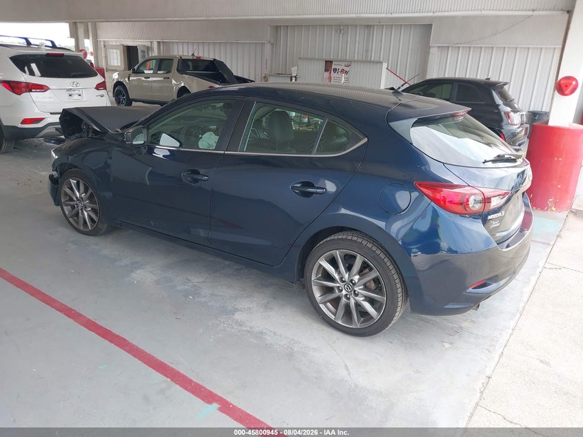 2018 Mazda 3 VIN 3MZBN1L38JM250443 IAAI salvage auction — FRONT END, Wait Title, sold $650 on 2026-08-30 (photo 3)