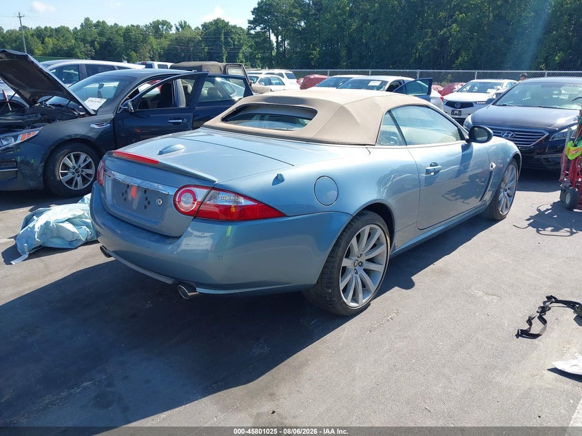 2007 Jaguar Xk VIN SAJDA44B675B03362 IAAI salvage auction — NORMAL WEAR, Clear (North Carolina), sold $7,125 on 2026-08-19 (photo 4)