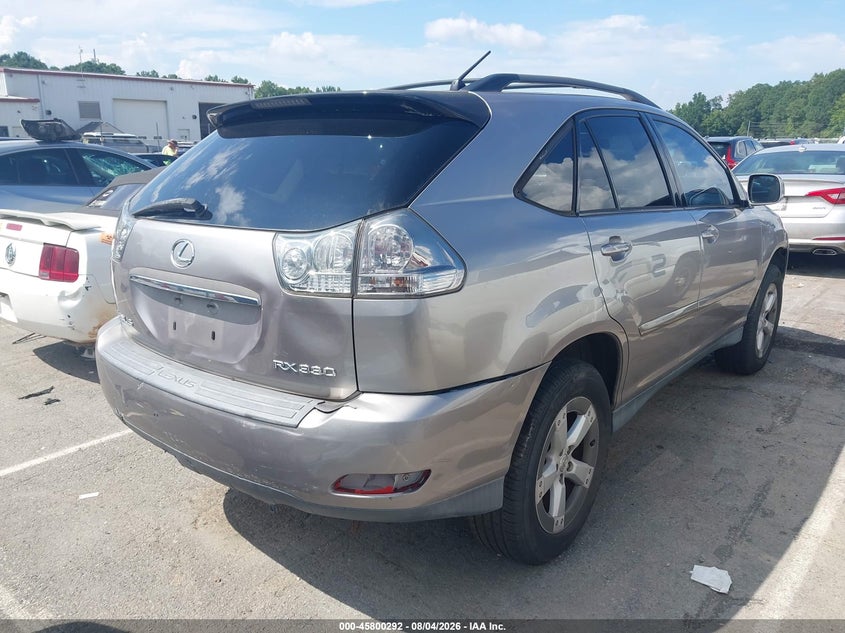 2005 Lexus Rx 330 VIN JTJGA31U050058483 IAAI salvage auction — NORMAL WEAR, Clear (South Carolina), sold $1,575 on 2026-09-13 (photo 4)