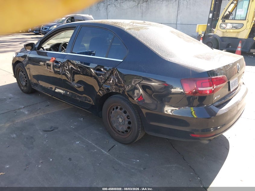 2017 Volkswagen Jetta VIN 3VW2B7AJ9HM402804 IAAI salvage auction — SIDE, Salvage Certificate (California), sold $2,750 on 2026-08-21 (photo 3)