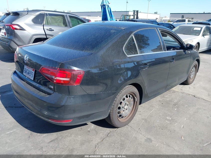 2017 Volkswagen Jetta VIN 3VW2B7AJ9HM402804 IAAI salvage auction — SIDE, Salvage Certificate (California), sold $2,750 on 2026-08-21 (photo 4)
